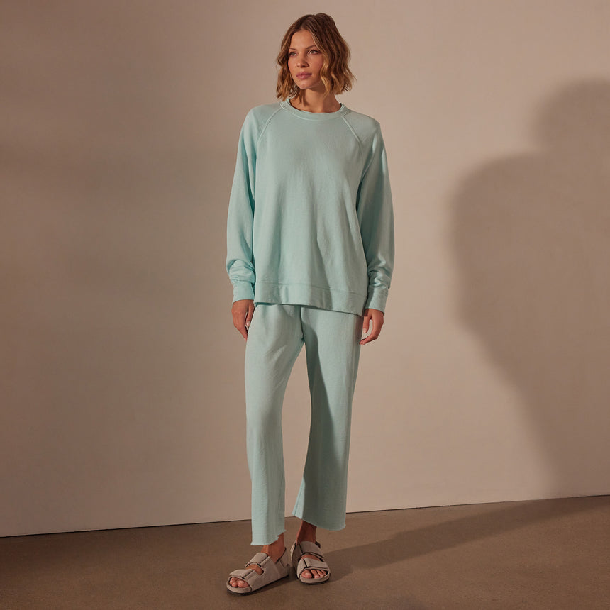 Vintage French Terry Relaxed Sweatshirt in Taffy Pigment | James Perse Los Angeles