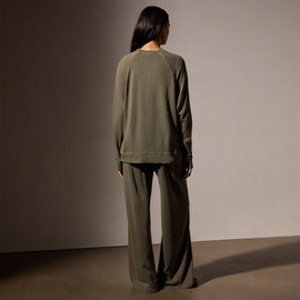 Vintage French Terry Relaxed Sweatshirt in Trooper Pigment | James Perse Los Angeles