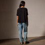 French Terry  Boxy Short Sleeve Tee in Black | James Perse Los Angeles