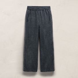 Linen Cotton Track Pant in Heather Navy | James Perse Los Angeles
