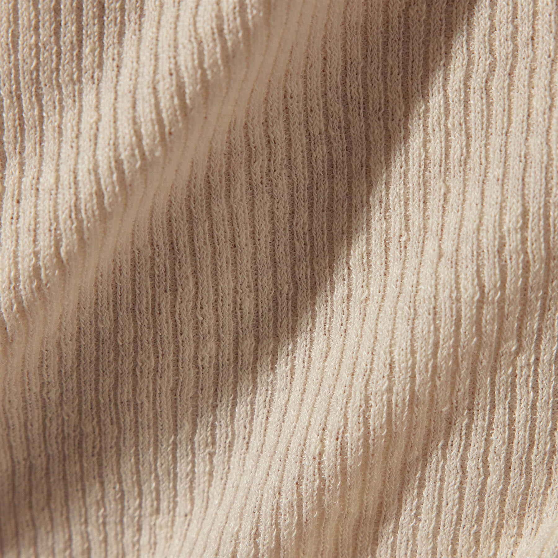 Stretch Linen Ribbed Cardigan in Canvas | James Perse Los Angeles