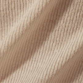 Stretch Linen Ribbed Dress in White/Black | James Perse Los Angeles