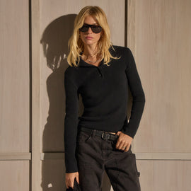 Fitted Funnel Neck Sweater - Black | WACY3403_BLK_0919.jpg