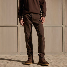 Brushed Twill 5 Pocket Pant - Bark Pigment | MHBT1260_BARP_5813.jpg