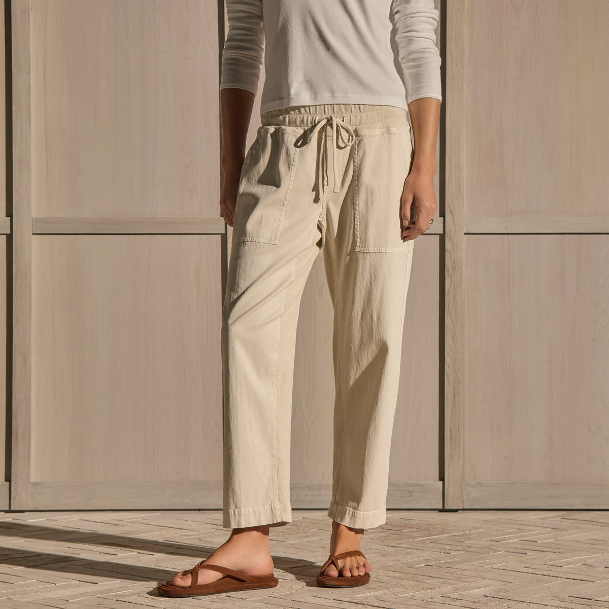 Mixed Media Straight Pant - Talc | WHVJ1188_TALC_4470.jpg