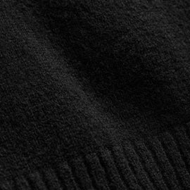 Lightweight Textured Cashmere Crew - True Black | MLTC3705_TRBL_0410_FLAT.jpg