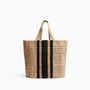 Playa Striped Small Hemp Tote In Natural/Black | James Perse Los Angeles