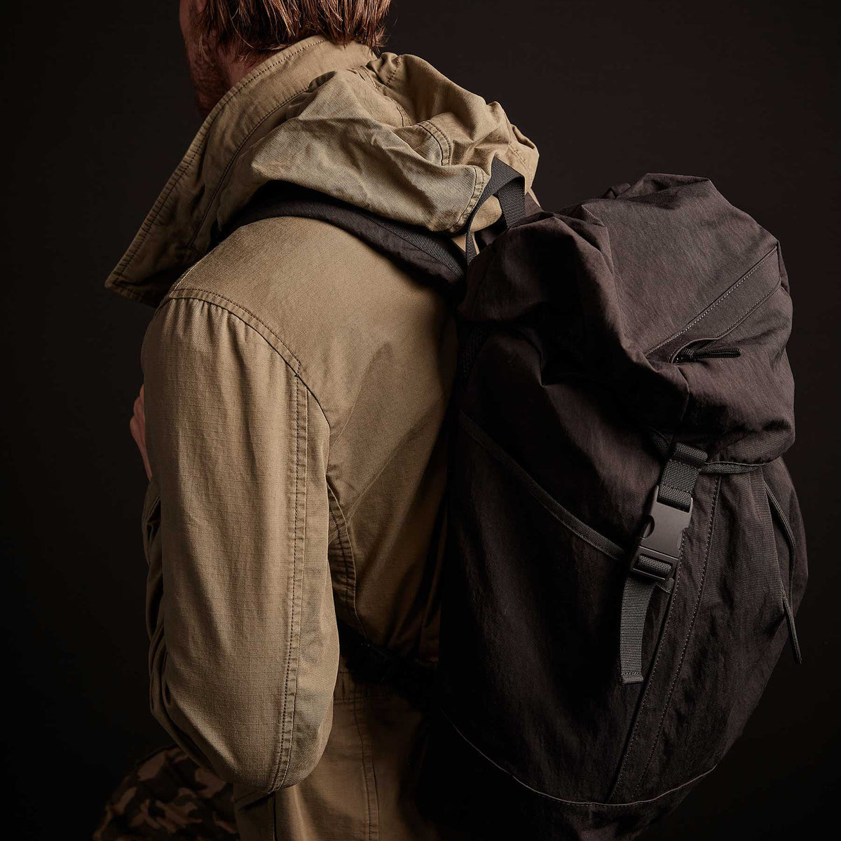 Sequoia Mountain Nylon Backpack in Black | James Perse Los Angeles