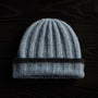 Dip Dye Cashmere Beanie in Dusty Sky/Navy | James Perse Los Angeles