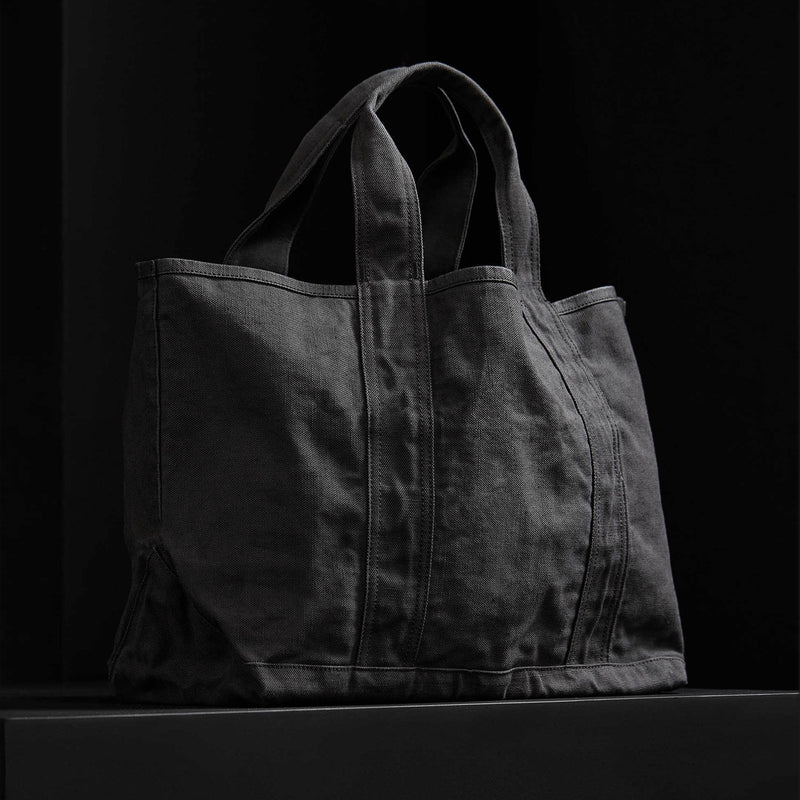 Small Canvas Tote In Asphalt | James Perse Los Angeles