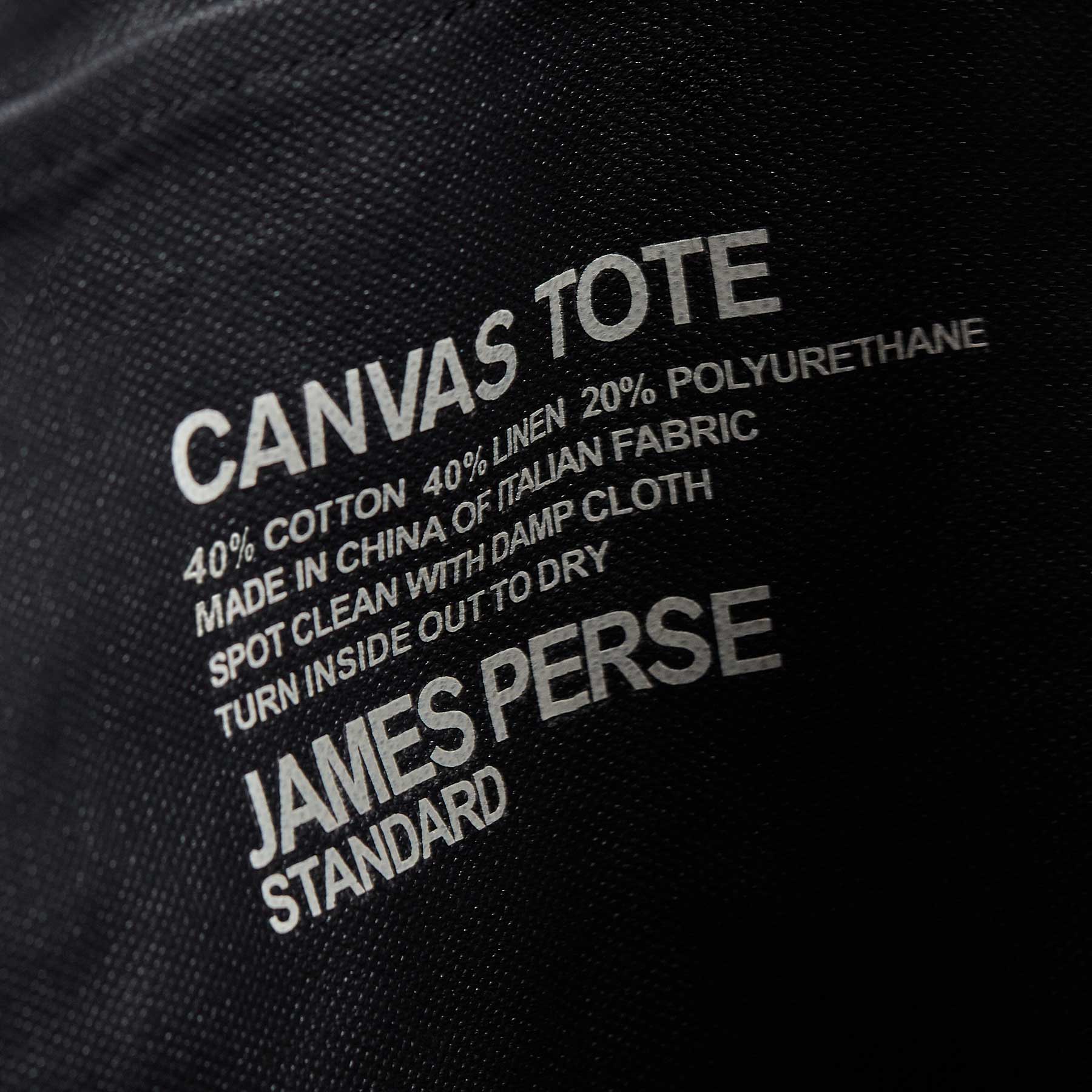 Small Canvas Tote In Asphalt | James Perse Los Angeles