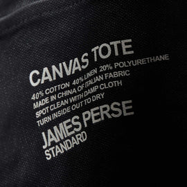 Small Canvas Tote In Asphalt | James Perse Los Angeles