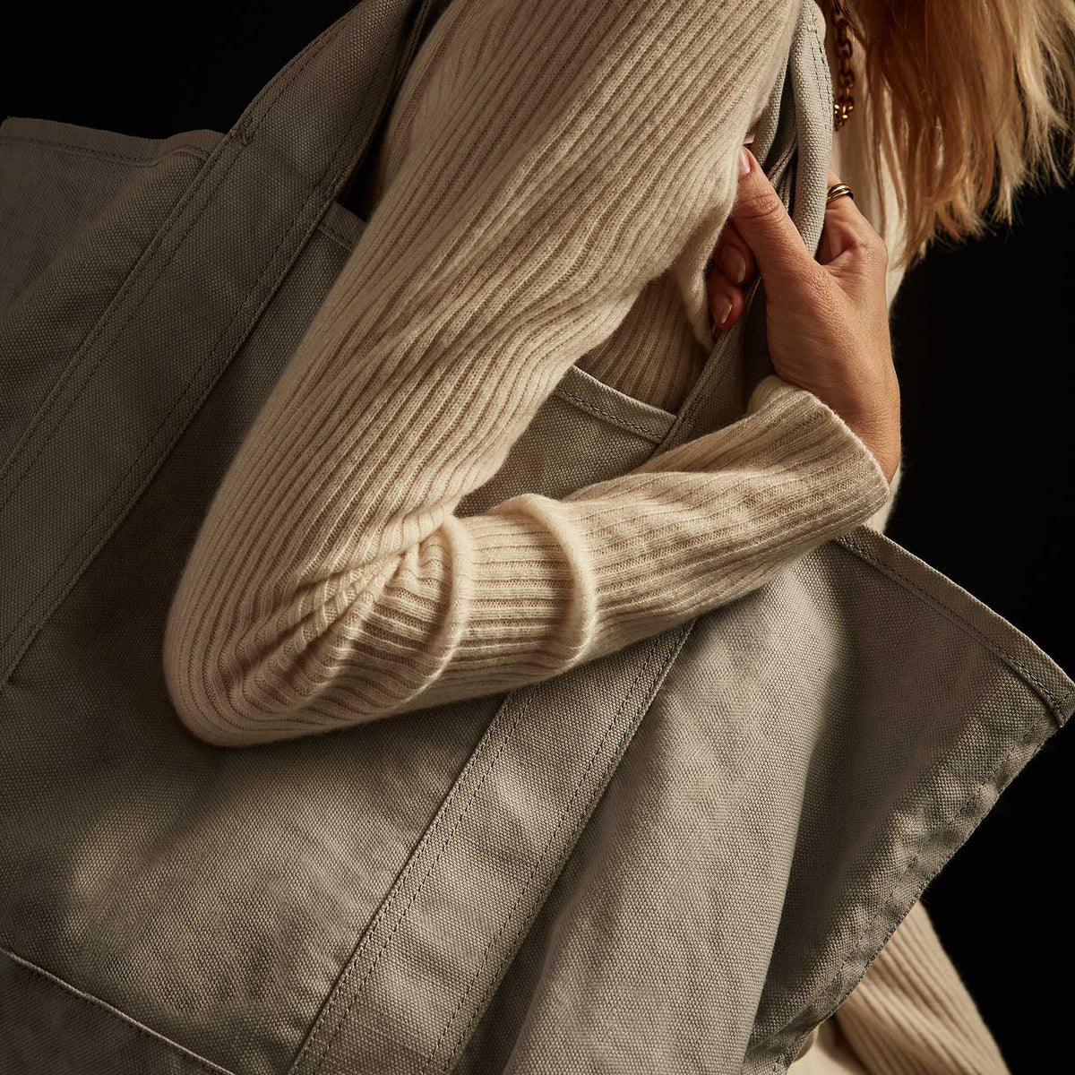 Small Canvas Tote - Arctic | James Perse Los Angeles