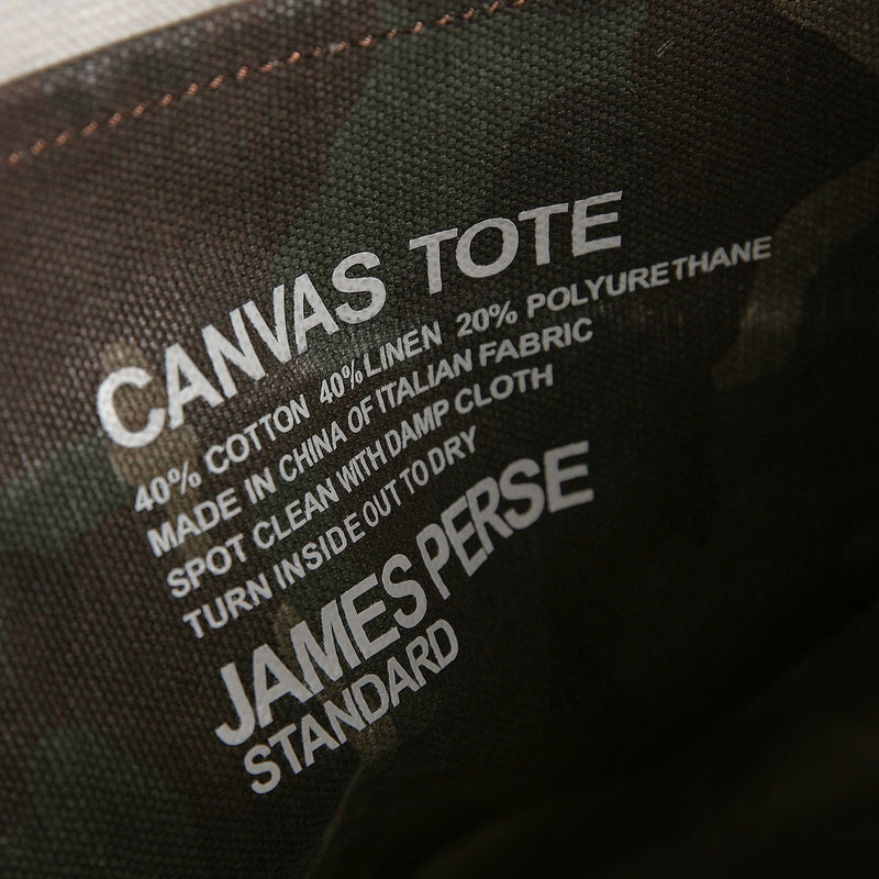 Small Canvas Tote in Terrain Camo | James Perse Los Angeles