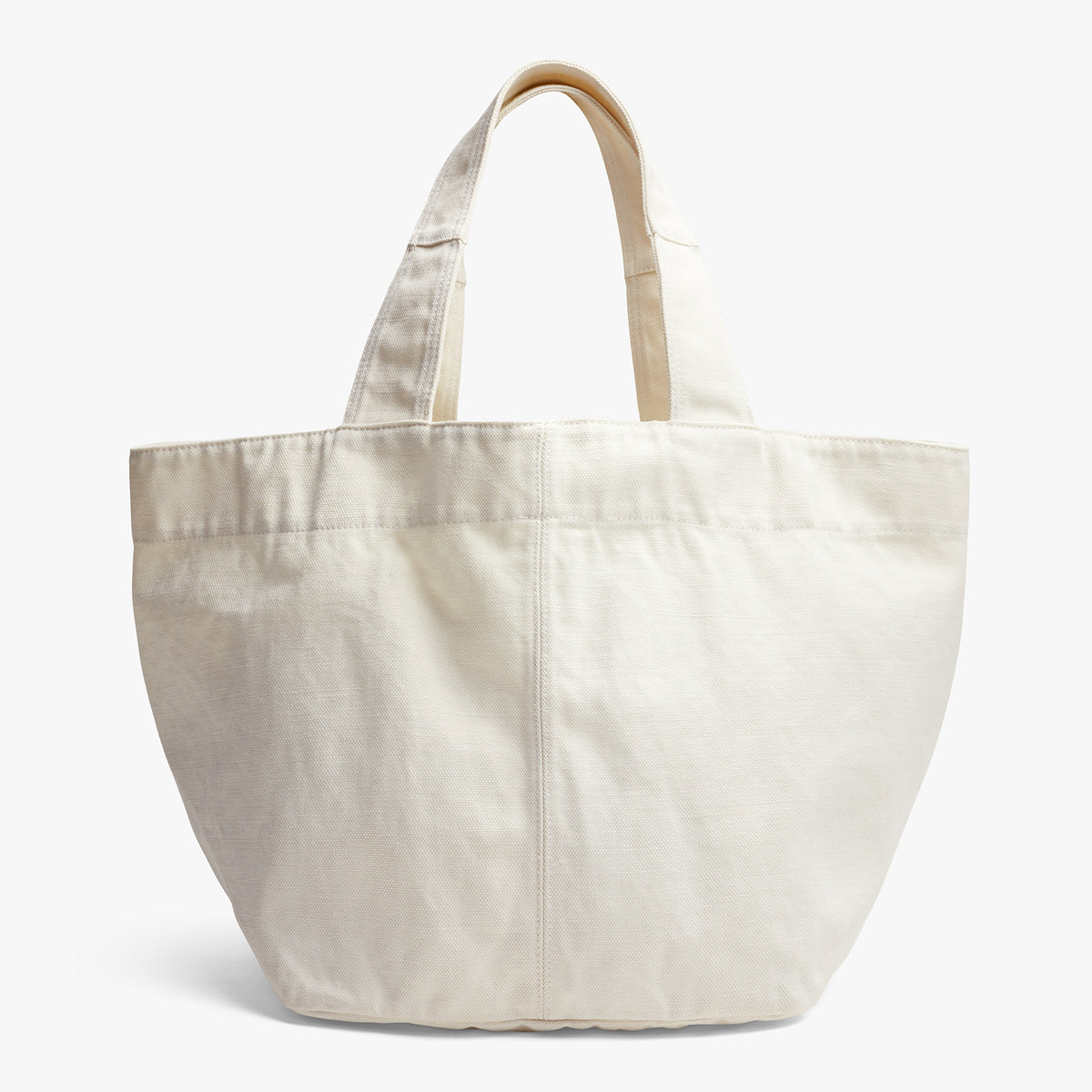 Loma Small Slouchy Canvas Tote In White | James Perse Los Angeles