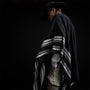 Recycled Cashmere Striped Poncho in Black | James Perse Los Angeles