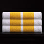 double stripe beach towel white crocus yellow atd0181 | James Perse Los Angeles 