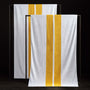 double stripe beach towel white crocus yellow atd0181 | James Perse Los Angeles 