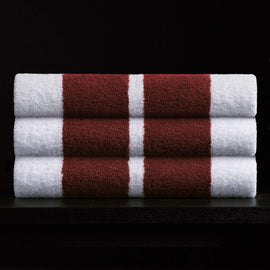 double stripe beach towel white sunstone atd0181 | James Perse Los Angeles 