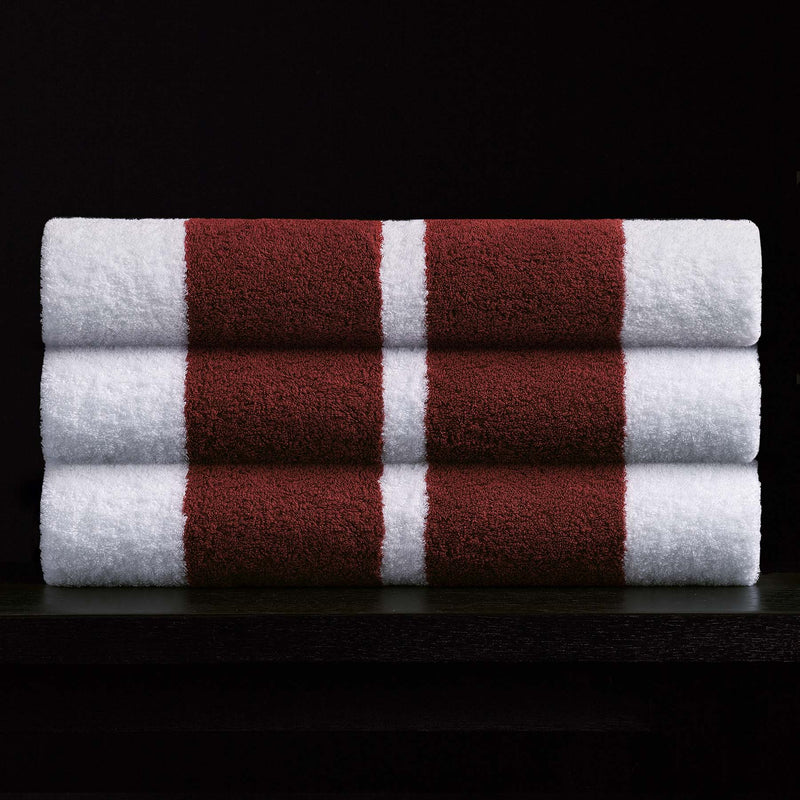 double stripe beach towel white sunstone atd0181 | James Perse Los Angeles 