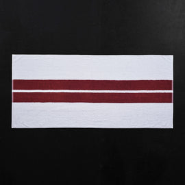 double stripe beach towel white sunstone atd0181 | James Perse Los Angeles 