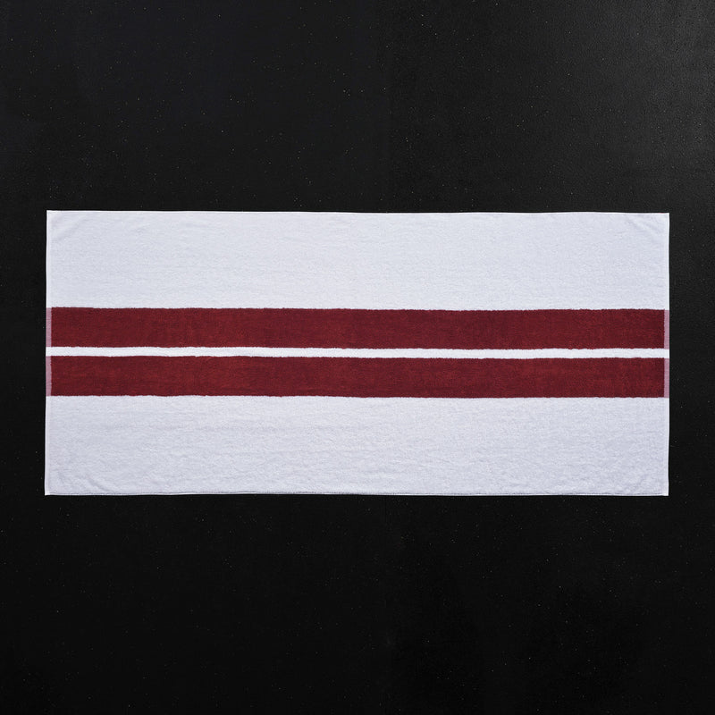 double stripe beach towel white sunstone atd0181 | James Perse Los Angeles 