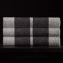 Wide Stripe Beach Towel in Fog/Slate | James Perse Los Angeles 
