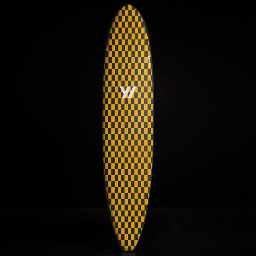 Y/OSEMITE Checker Longboard 7'10" in Black/Crocus | James Perse Los Angeles