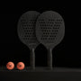Y/OSEMITE Etched Richlite Paddleball Set in Black Richlight | James Perse Los Angeles