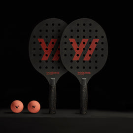Y/OSEMITE Printed Richlite Paddleball Set in Red | James Perse Los Angeles