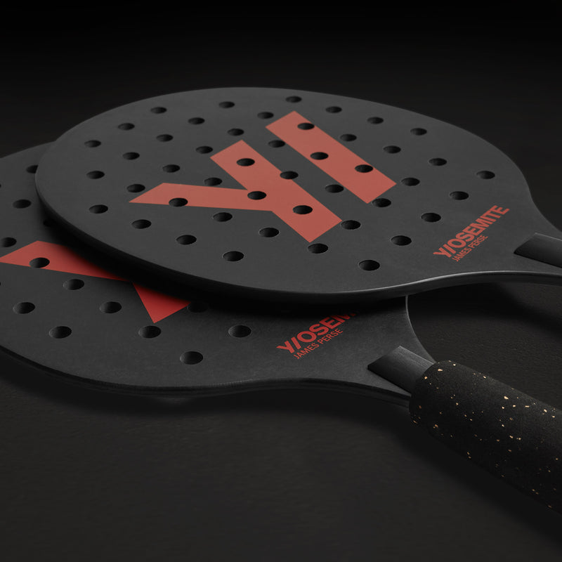 Y/OSEMITE Printed Richlite Paddleball Set in Red | James Perse Los Angeles
