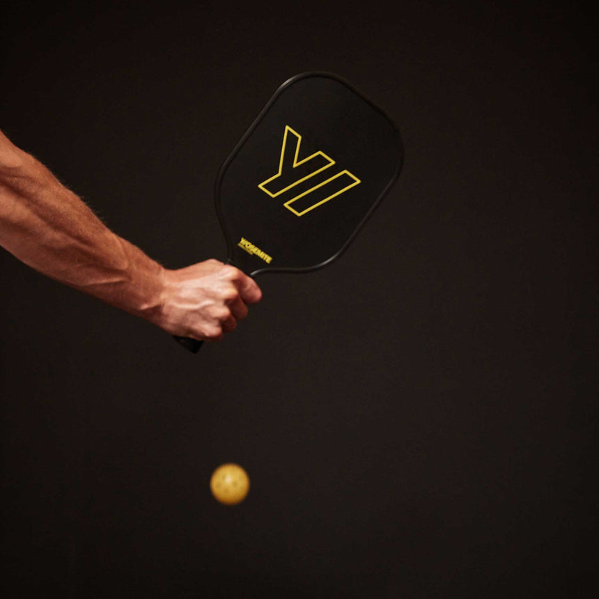 Pickleball Paddle Set with Mesh Bag in Black/Yellow | James Perse Los Angeles