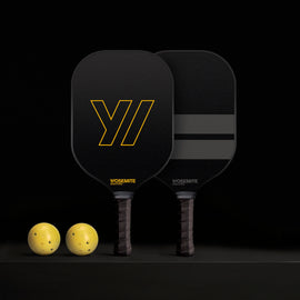 Pickleball Paddle Set with Mesh Bag in Black/Yellow | James Perse Los Angeles