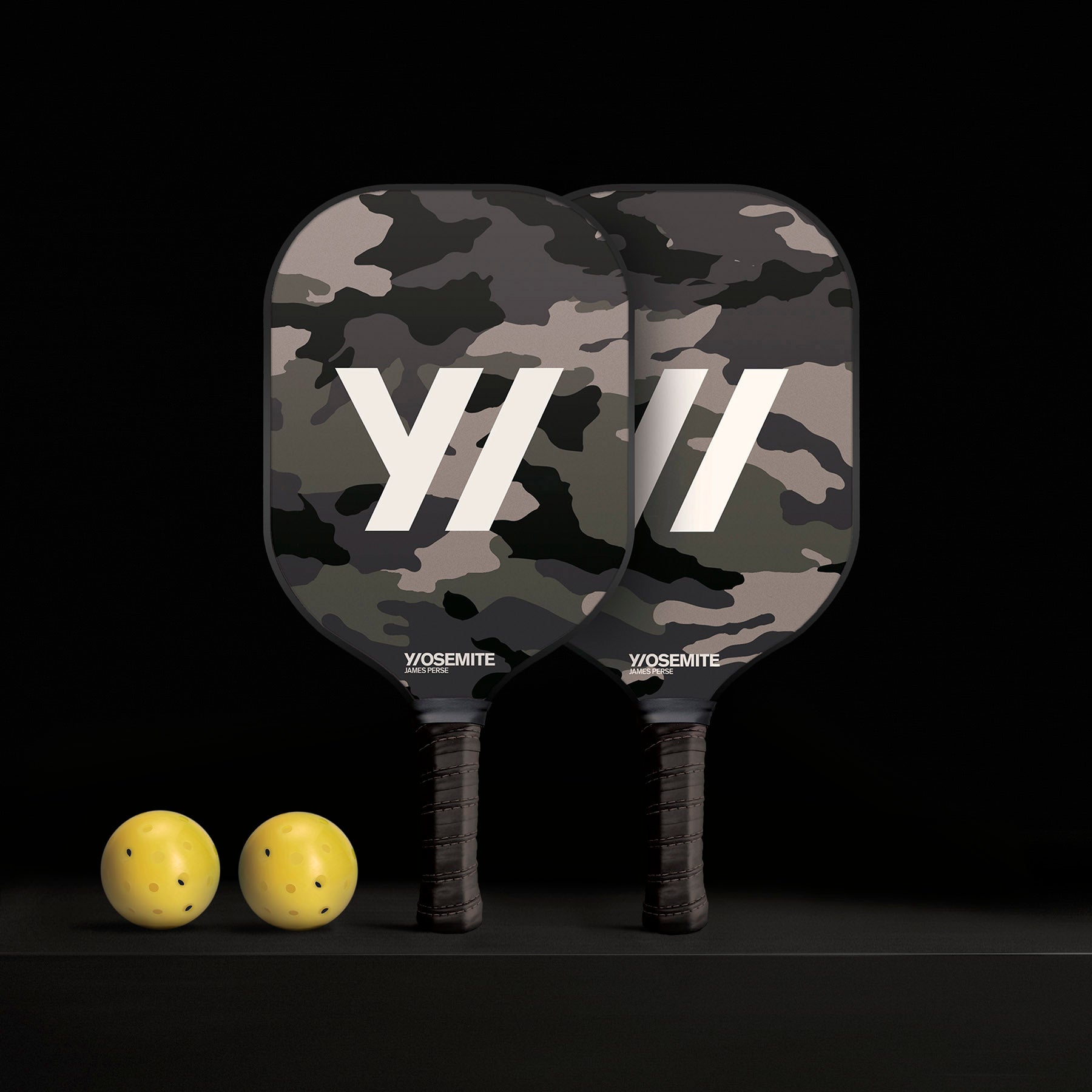 Pickleball Paddle Set with Mesh Bag in Anza Camo | James Perse Los Angeles