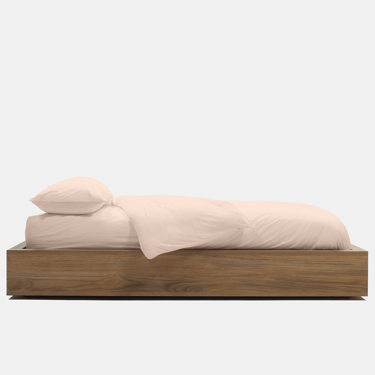 Percale Duvet Cover In Blush | James Perse Los Angeles