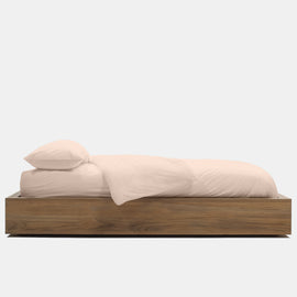 Percale Duvet Cover In Blush | James Perse Los Angeles