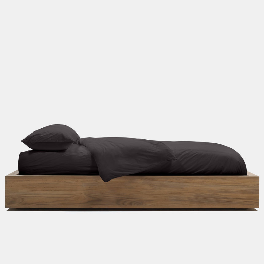 Brushed Jersey Duvet In Raccoon Grey | James Perse Los Angeles