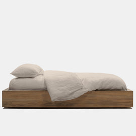 Linen Duvet Cover In Toffee | James Perse Los Angeles