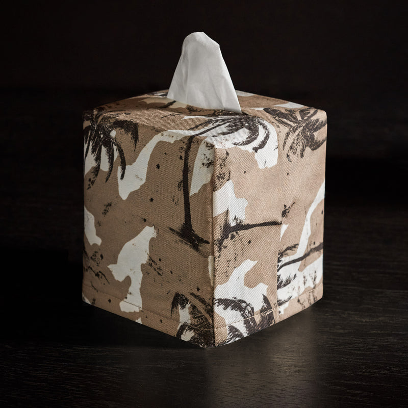 Palm Camo Tissue Box Cover - Desert | James Perse Los Angeles