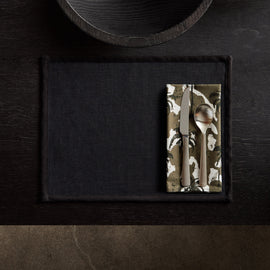 Camo Palm Print Table Napkin - Jungle | James Perse Los Angeles