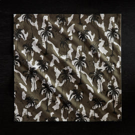 Camo Palm Print Table Napkin - Jungle | James Perse Los Angeles