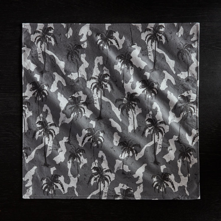Camo Palm Print Table Napkin - North | James Perse Los Angeles
