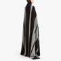 Cashmere Stripe Knit Blanket In Black/Heather Grey | James Perse Los Angeles