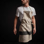 Single Stripe Chef's Apron in Natural/Black | James Perse Los Angeles