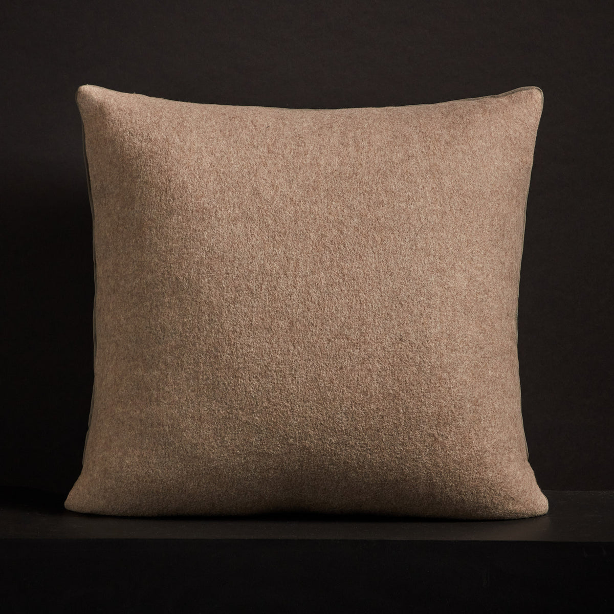 Baby Soft Throw Pillow With Piping - Heather Coyote | James Perse Los Angeles