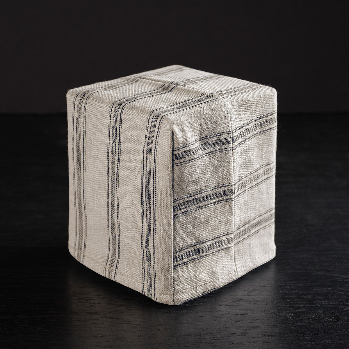 stripe tissue box cover natural stripe hhlc0553 | James Perse Los Angeles 