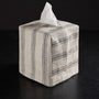 stripe tissue box cover natural stripe | James Perse Los Angeles 