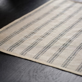 Stripe Placemat in Natural Stripe | James Perse Los Angeles