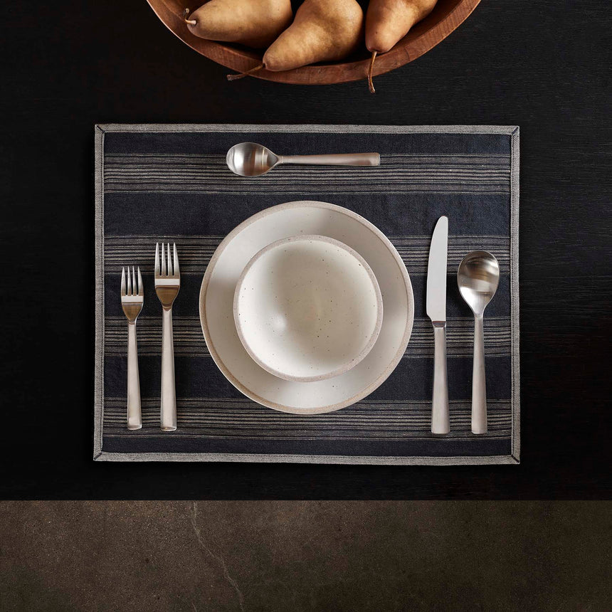 Stripe Placemat in Navy Stripe | James Perse Los Angeles