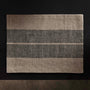 Heavy Double Stripe Placemat in Beige/Black | James Perse Los Angeles